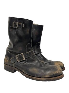 FRYE Men’s Distressed Engineer Leather Boots 9.5/10